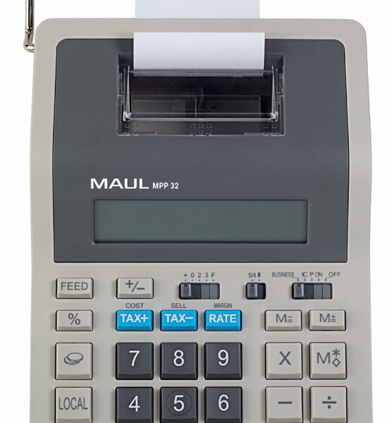 MAUL printende desktop-rekenmachine printing MPP 32, grijs