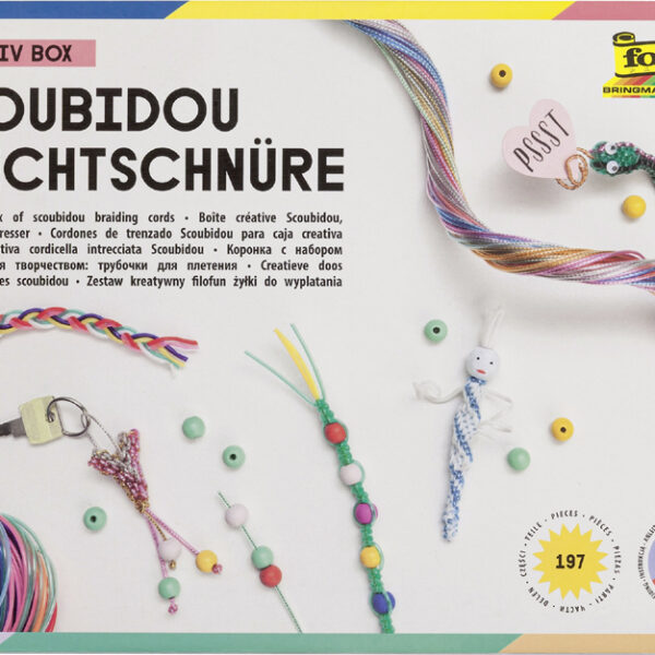 Vlechtsetje van gevlochten koorden, 197 onderdelen.