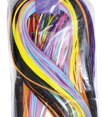 Gekleurde vlecht-/wafelkoord, 1,8 mm x 1 m