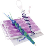 Gekleurde vlecht-/wafelkoord, 1,8 mm x 1 m