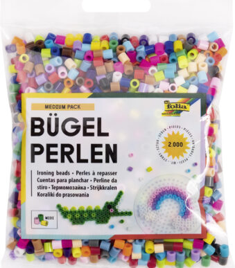 Strijkkralen, gekleurd gemengd, 2.000 stuks