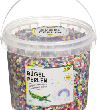 Gekleurd kralen kralen, gemengde kleuren, 30.000 stuks, emmer.