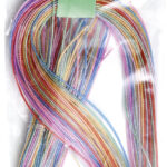 Vlechtkoord 'Metallic Mix', lengte: 1 meter