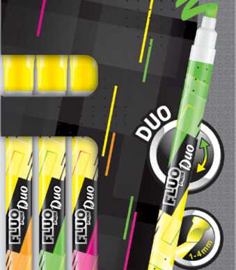 Maped tekstmarker FLUO'PEPS PEN DUO, 3 stuks op kartonnen blister