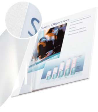LEITZ boekbindmap impressBind, A4, 3,5 mm, wit, softcover