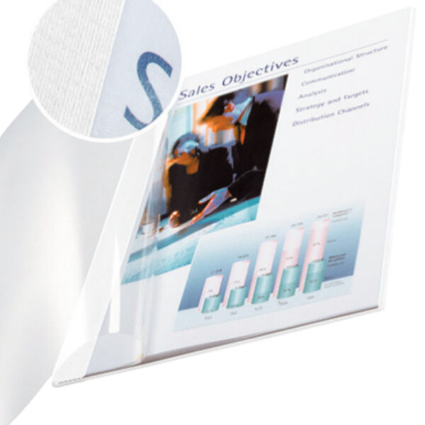 LEITZ boekbindmap impressBind, A4, 3,5 mm, wit, softcover