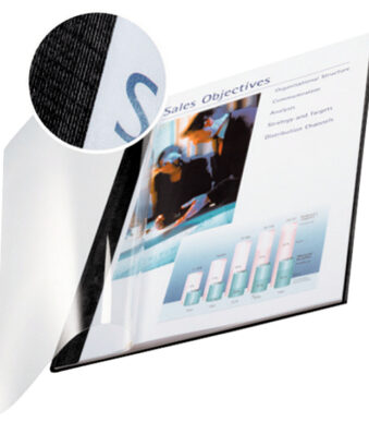 LEITZ boekbindmap impressBind, A4, 7 mm, zwart, softcover