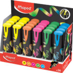 Maped tekstmarker FLEX, flexibele punt, 24 stuks in display