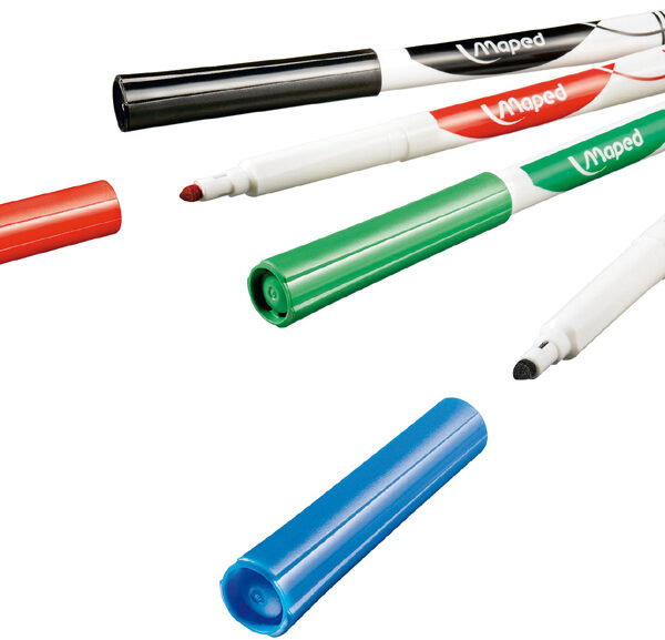 Maped Whiteboardmarker markers´Peps, ronde punt, 1,5 mm, 4 op blister