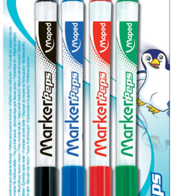 Maped Whiteboardmarker markers´Peps, ronde punt, 1,5 mm, 4 op blister
