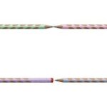 Potlood voor beginnende schrijvers, pastelroze