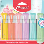 Maped tekstmarker FLUO´PEPS PASTEL, 6 stuks op blister