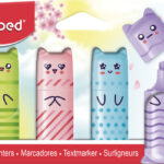 Maped tekstmarker Mini PASTEL, 4 stuks op blister