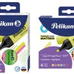 Pelikan markeerstiften, 4 stuks, gemengde kleuren.