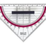 Lineaal met greep, schuine zijde: 160 mm