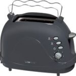 Clatronic grijze broodroster voor 2 sneden