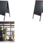 Bi-Office - Stoepbord - Met krijtoppervlak - Roodbruin