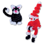 Gekleurde chenilledraad, 20 mm x 500 mm