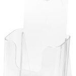 deflecto folder/brochurehouder, staand, 1/3 DIN A4 staand, glashelder