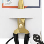 Gouden knutselschaar, puntig, lengte: ca. 145 mm