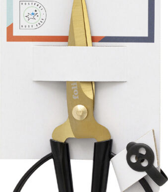 Gouden knutselschaar, puntig, lengte: ca. 145 mm