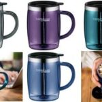 Thermos geïsoleerde beker 0,35 liter, groenblauw