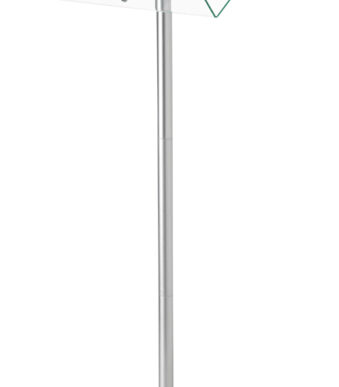 Deflecto - Spreekgestoelte - Transparant/Zilver