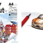 Clairefontaine Schetsblok, A3-formaat, blanco, 75 g/m², wit