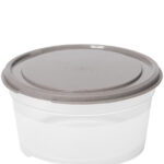smartstore vershouddoos, rond, 0,45 L, grijs / transparant