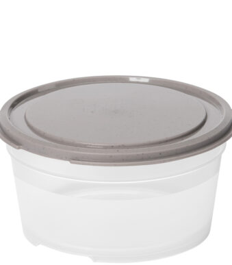smartstore vershouddoos, rond, 0,45 L, grijs / transparant