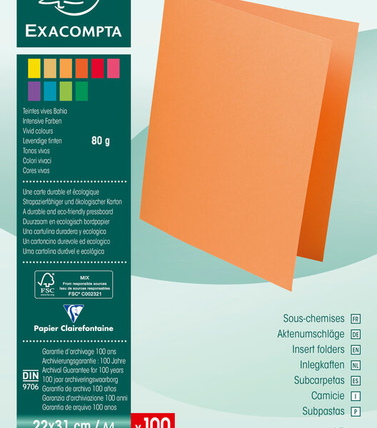 EXACOMPTA omslagmap ROCK´S, DIN A4, 80 g/m2, havanna