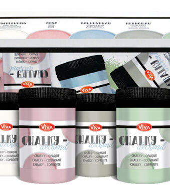 ViVA DECOR krijtverf-set 'Chalky pastel', 5-delig