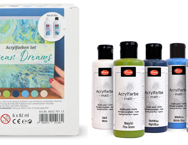 ViVA DECOR acrylverfset 'Ocean Dreams', 6-delig
