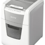 LEITZ papiervernietiger / papierversnipperaar IQ AutoFeed OfficePro 100 P4, wit, snippergrootte: 4 x