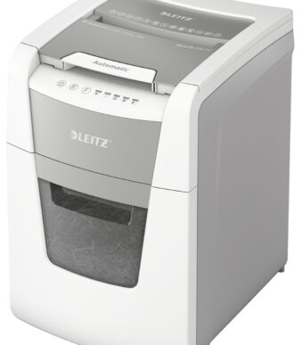 LEITZ papiervernietiger / papierversnipperaar IQ AutoFeed OfficePro 100 P4, wit, snippergrootte: 4 x