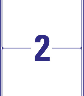 AVERY verzendetiketten, 199,6 x 143,5 mm, permanent, 300 vel A4, wit