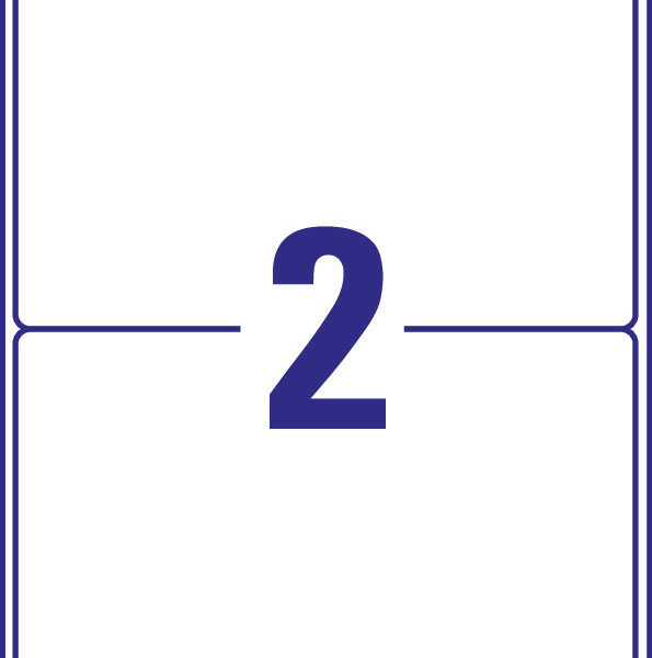 AVERY verzendetiketten, 199,6 x 143,5 mm, permanent, 300 vel A4, wit