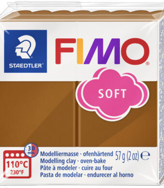 FIMO SOFT boetseerklei, ovenhardend, caramel, 57 g