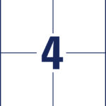 AVERY Zweckform verzendetiketten, 105 x 148 mm, wit