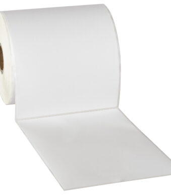 rillprint etiketten op rol Zebra, 102 x 150 mm, wit, permanent