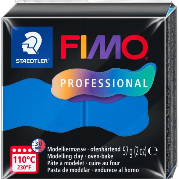FIMO PROFESSIONAL boetseerklei, ovenhardend, 57 g, blauw