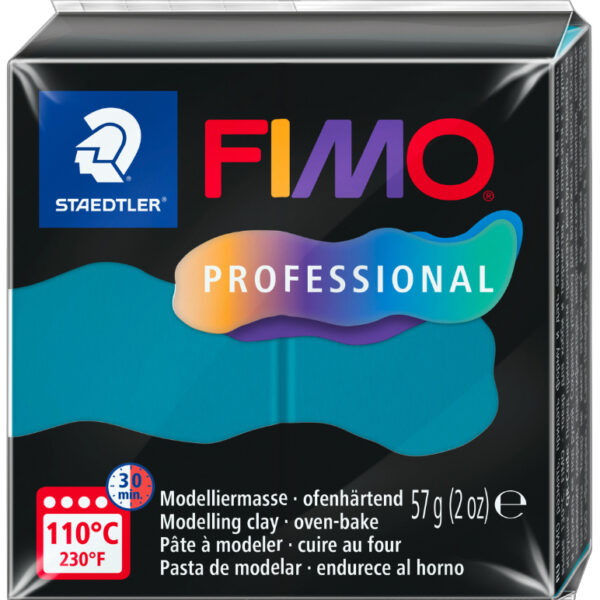 FIMO PROFESSIONAL boetseerklei, ovenhardend, 57 g, petrol