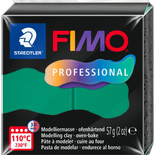 FIMO PROFESSIONAL boetseerklei, ovenhardend, 57 g, groen