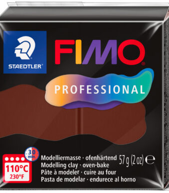 FIMO PROFESSIONAL boetseerklei, ovenhardend, 57 g, choco