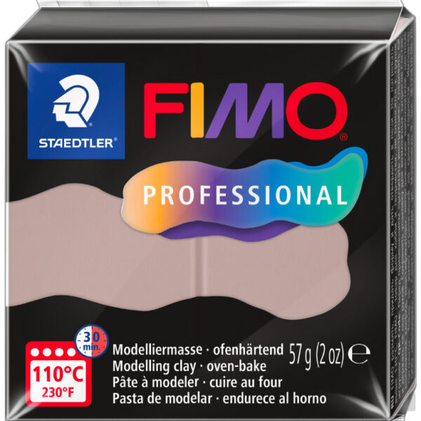 FIMO PROFESSIONAL boetseerklei, ovenhardend, 57 g, taupe