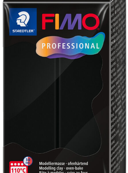 FIMO PROFESSIONAL boetseerklei, ovenhardend, zwart