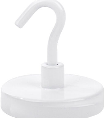 Haak-magneten, wit, diameter 36 mm, set van 2