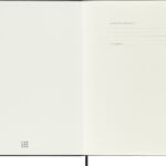 Moleskine groot leren notitieboek, blanco, zwart