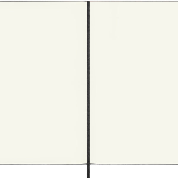 Moleskine groot leren notitieboek, blanco, zwart