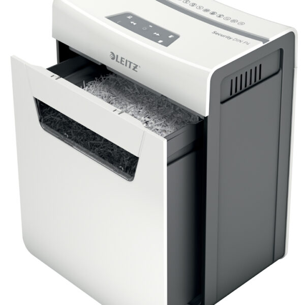 LEITZ papiervernietiger / papierversnipperaar IQ Protect Premium 8X, wit, snippers 4 x 40 mm